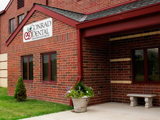 Conrad Dental's beautiful brick building