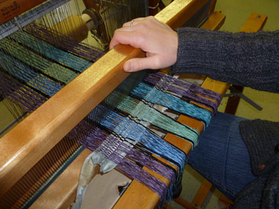 Weaving a header