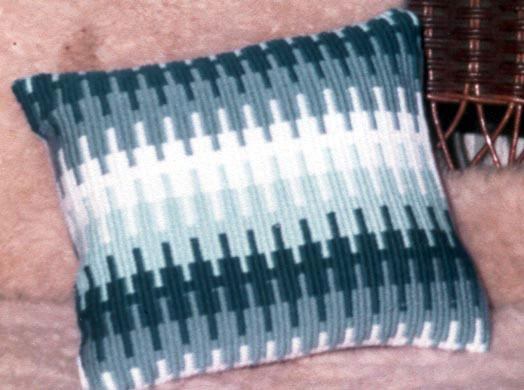 A rep weave pillow