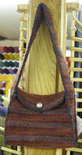 A wool handbag