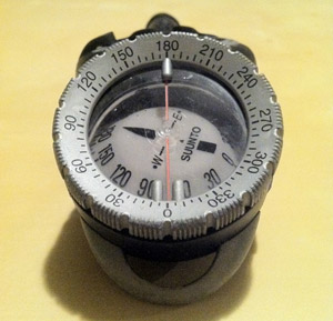 photo of scuba compass