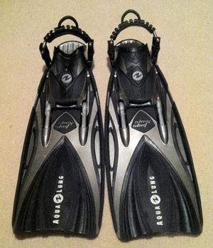 photo of scuba fins