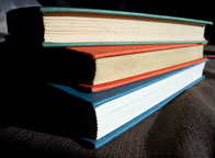Picture of a stack of books