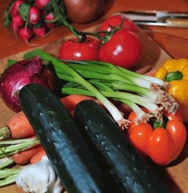 a variety of vegetables