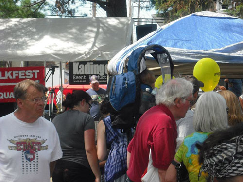 The crowds gather to observe the festivities